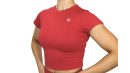 Camiseta manga corta rojo cherry